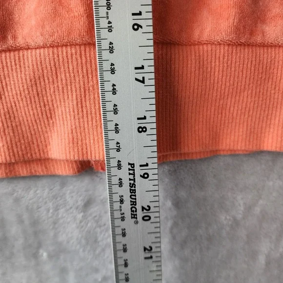 True Religion Velour Jacket Womens Medium Zip Hooded Cropped Crystal Rhinestones - Picture 8 of 9